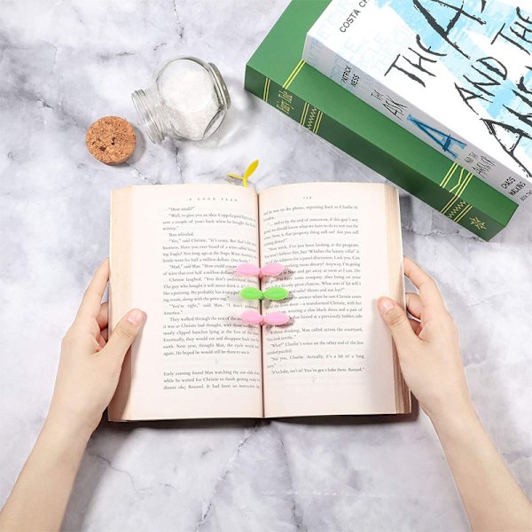 Sprout Little Bookmarks Silikon Græs Spirer Kreativ Grøn