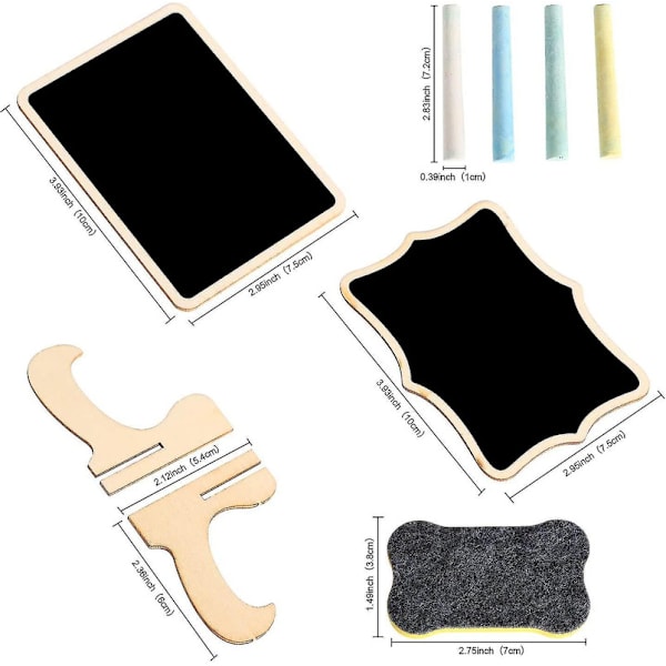 Mini Display Board, Chalk Board, Heminredning Dekoration (20 stycken)