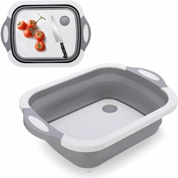 3-in-1 Cutting Board Collapsible Sink Collapsible Bowl Storage Ba