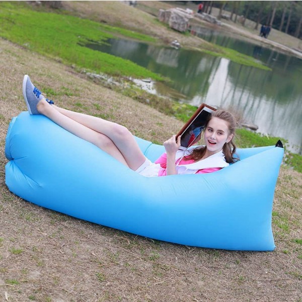 1 stk. Lazy oppustelig sofa oppustelig sofa udendørs strand luft