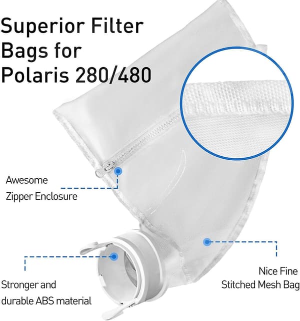Pool Cleaner Bags,pool Robot Bag, Nylon Pouch Replacement For Pol