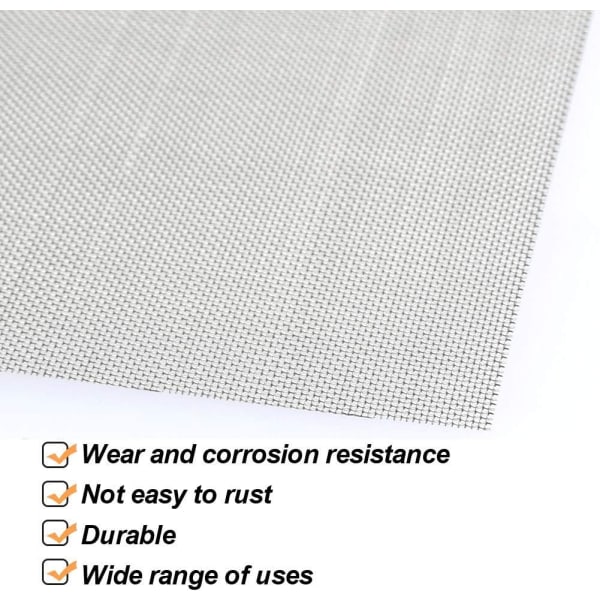 Metallnett 20 Mesh 3 stk. Metallnettvev