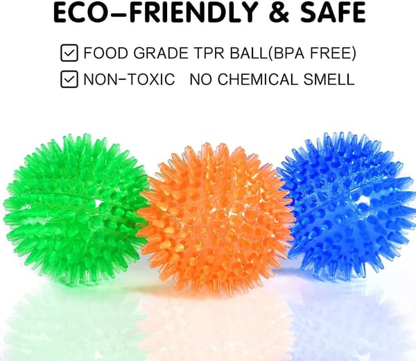 3 stk. Hundelegetøjsbolde, Hundepipbolde, Hundekiggebold, Pool Flydelegem