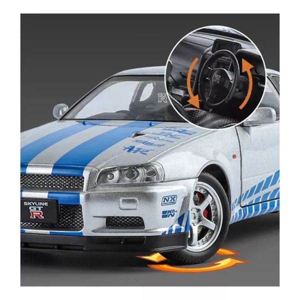 Nissan Skyline Gtr R34 Brian Fast & Furious Minibiler