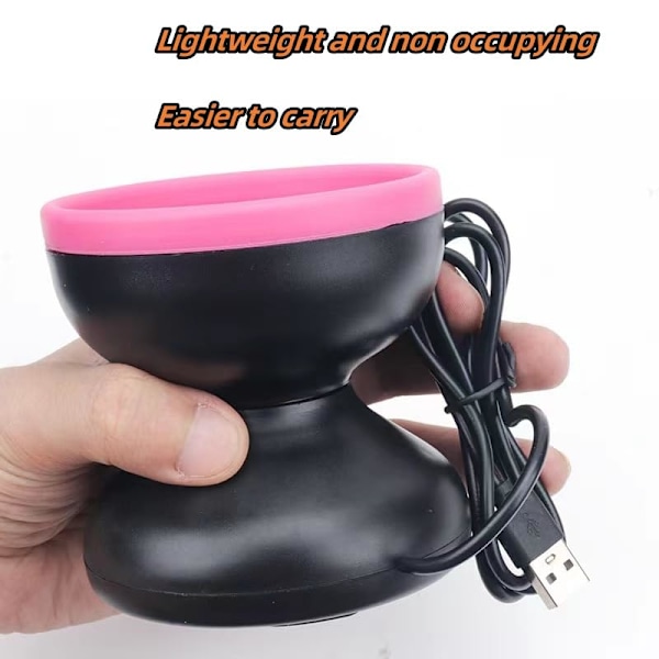 Meikkisiveltimien Puhdistuskone - Kannettava Automaattinen USB Kosmeettisten Siveltimien Puhdistustyökalu (Pinkki Valkoinen)