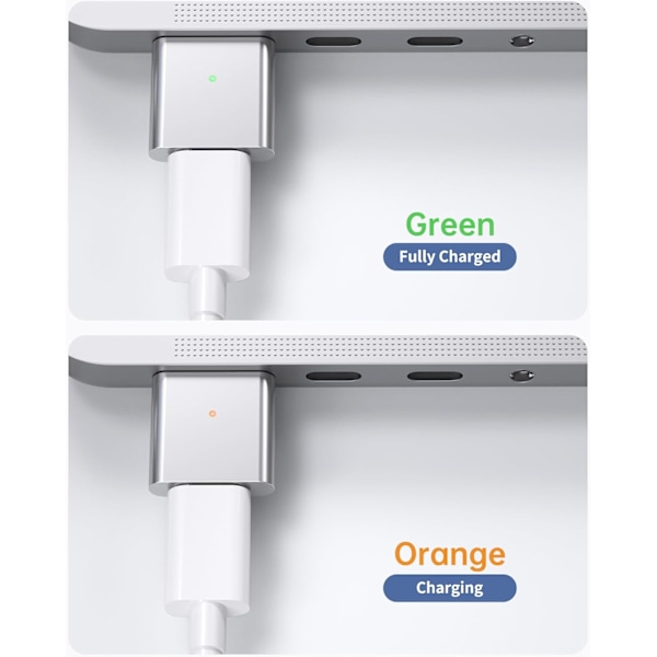 USB-C till Magnetisk 3-polig Laddningsadapter för MacBook Pro 2021-2023 (M1/M2) & MacBook Air 2022-2023(M2)