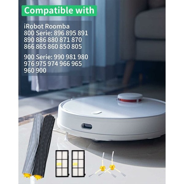 Sæt Dele Tilbehør til iRobot Roomba 800 900 Serie, Børster R