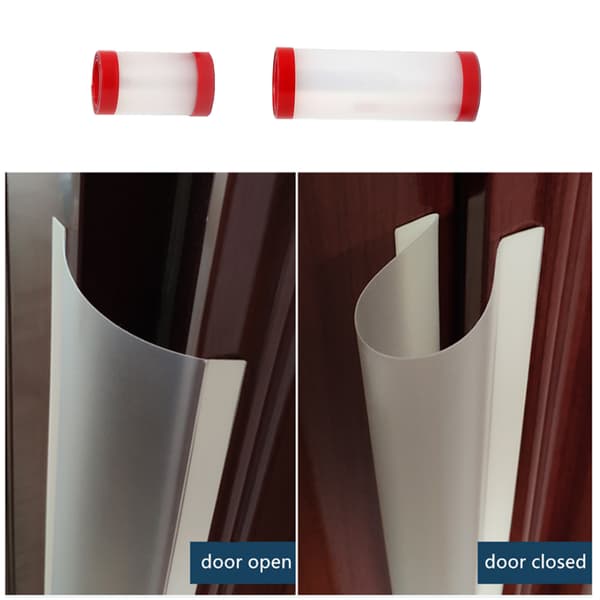 2-pack dörrkarmsskydd, dörrkarmsskydd, dörrstopp transparent, set för fram- och bakdörr