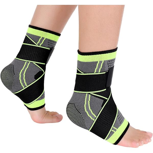 Ankelskydd, 2-pack, Elastiskt Kompressionsstöd för Ligament