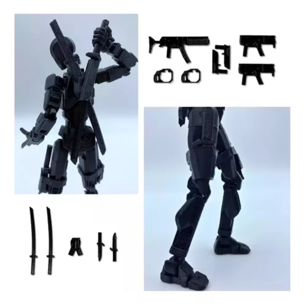 Dummy13 3D-tryckt Actionfigur 5.54 Tum