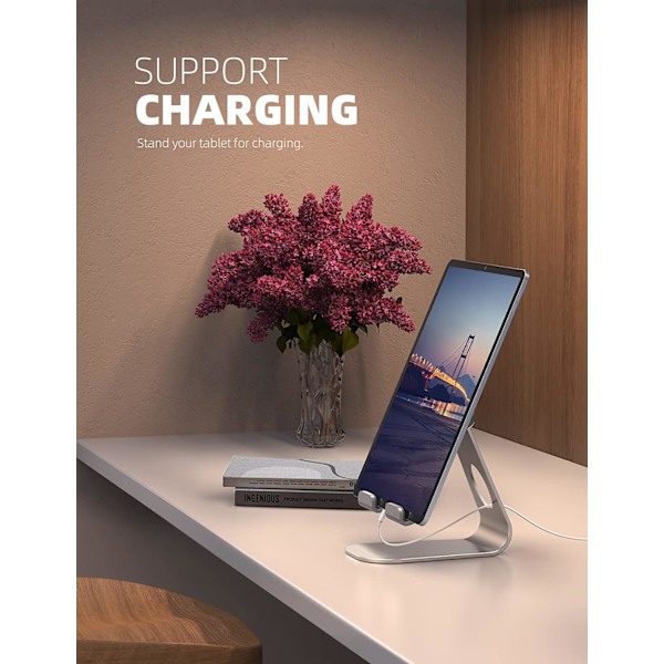 Tablettstativ, Justerbar Tablett Holder - Stativ for Skrivebord Kompatibel med 4-13\" Tabletter som iPad Pro 11