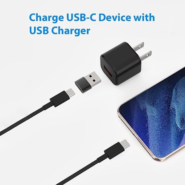 3-pack USB C till USB-adapter, USB C till USB C Konvertibel Typ C-adapter för iPhone 13 12 Mini Pro Max, Airpods iPad