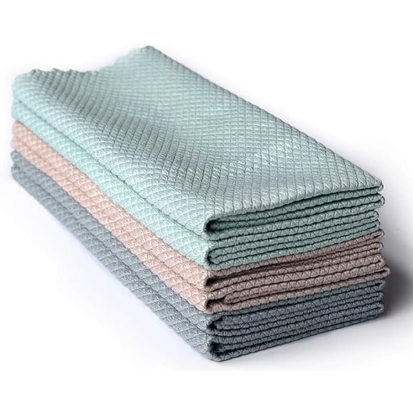 5-pack Multifunktionella Mikrofiber Rengöringsdukar för Badrum