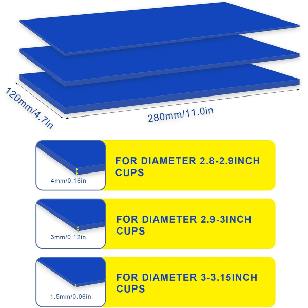 1 stk silikone krus wrap, silikone sublimation wrap kompatibel