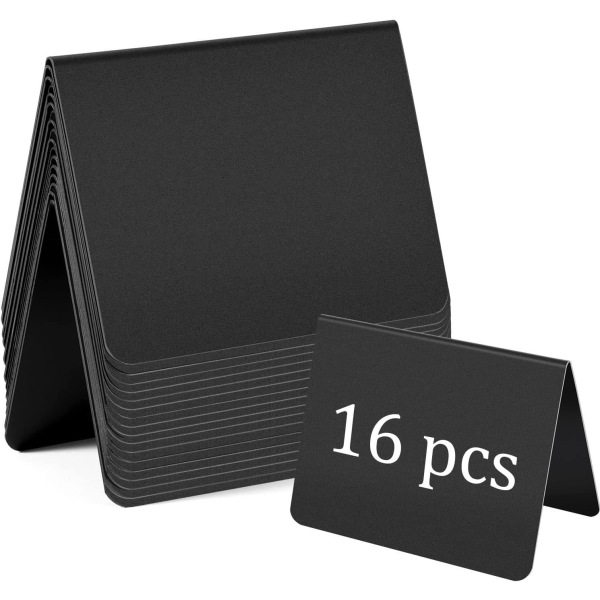 16-pack V-formad mini svarta tavla med skrivpenna raderbar