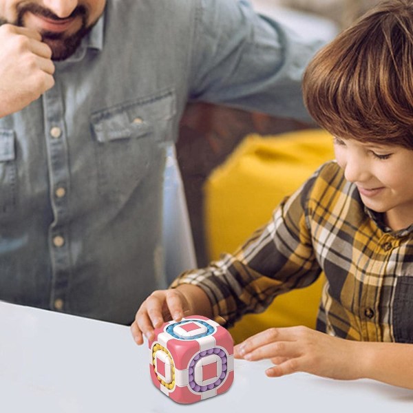 Magic Bean Cube, Magisk Bean Roterende Puslespill-Kube Fidget Leke