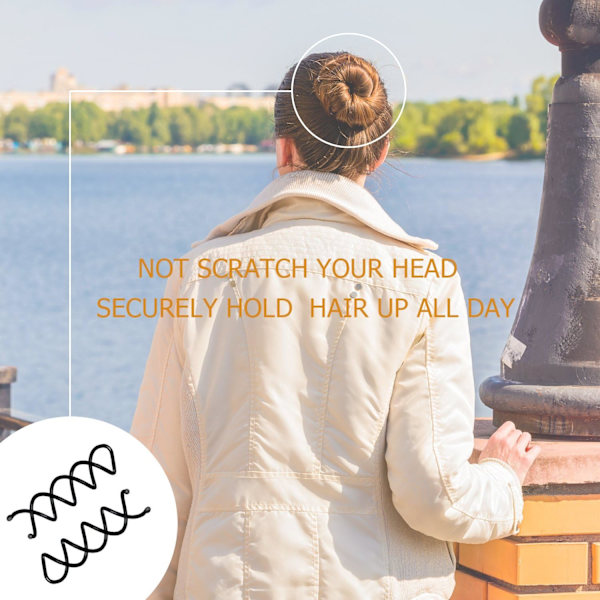20 kpl spiraalihiusneulaa DIY-hiustyyliin