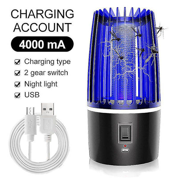 Stille LED-lampe Myglampe Elektrisk myglampe 4000mA