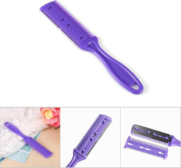 Hår Razor Kam, Hår Gaffel Cutter Børst, Professionel Hår