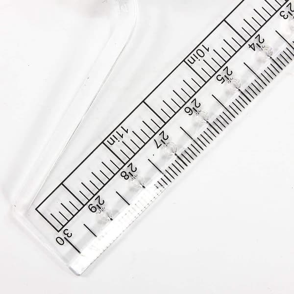 Parallel Drafting Ruler Rolling Ruler med Protractor Plastlinjal Drafting Tool for Engineer