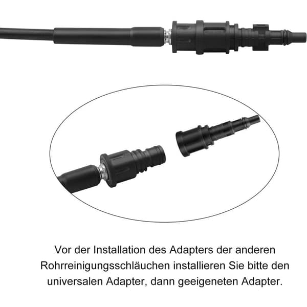 Puhdistusletkun sovitin Kärcher/Lavor/Interpump/Bosch painepesureille