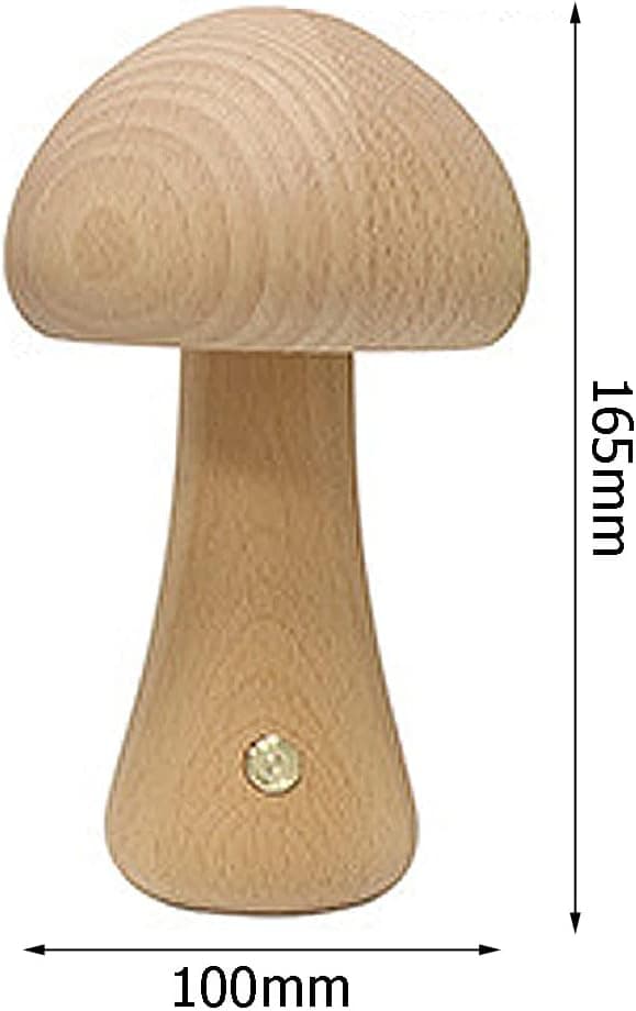 1 stk Sopp Bordlampe Trebordlampe LED Dimmbar med