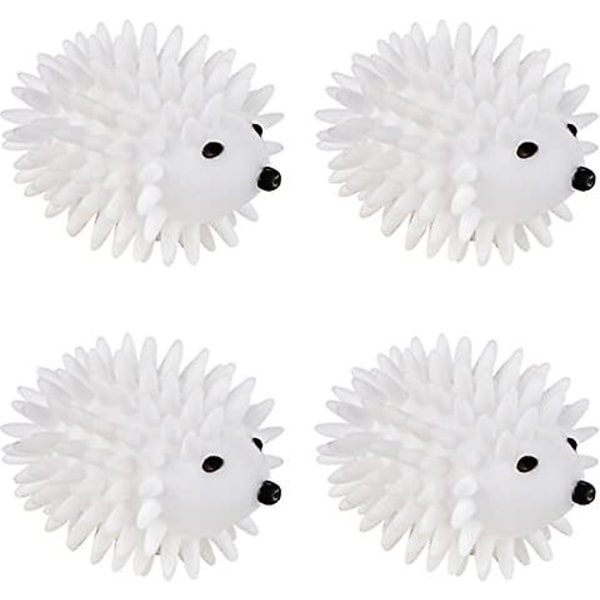 Dryer Balls - Natural alternative (4-PACK)to dryer sheets and fabric softeners. The reusable hedgehog dryer ball reduces drying time, fewer clothes wr