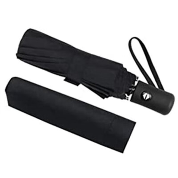 1 stk Foldbar Paraply, Kompakt Automatisk Paraply Foldbar Åben