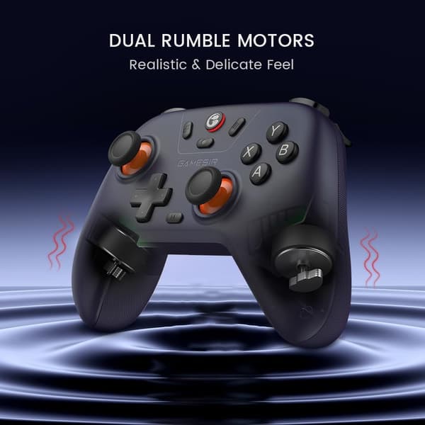 Nova Lite Trådløs Controller, Tri-Mode Tilslutning, PC Gamepad Joystick til Windows PC/Switch/Stem/iOS/Android, med Hall Effect Trigger, Dobbelt Vibra