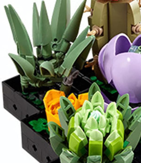 Succulent växtbyggstenar, 771 st Succulent byggsten
