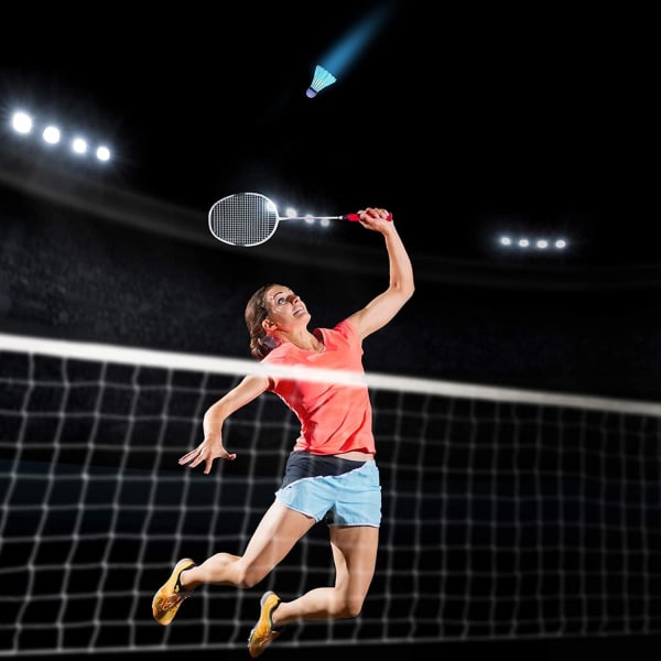 Badminton-fjerbold, LED Badminton Glow Gåsefjer til Sport