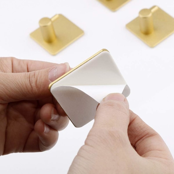 Rustfrie Stål Power Load Adhesive Hooks, Elegant Stil
