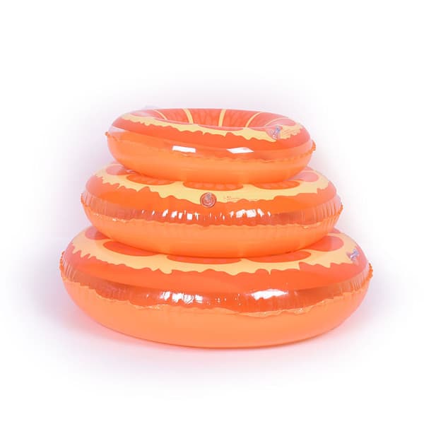 1 st orange badring med uppblåsbara poolflottar för barn