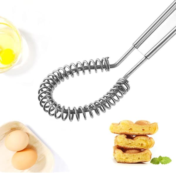 Spiral Kitchen Whisk Magic Spoon Rustfritt Stål Wick Freehand