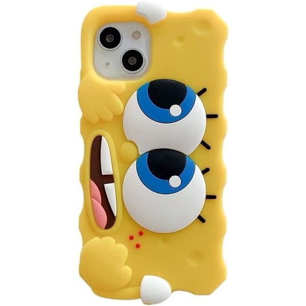 Ultratjockt Mjukt Skal för Apple iPhone 3D Tecknad Anime Animation Söt Härlig Bedårande Rolig Cool Barn Flickor (för iPh