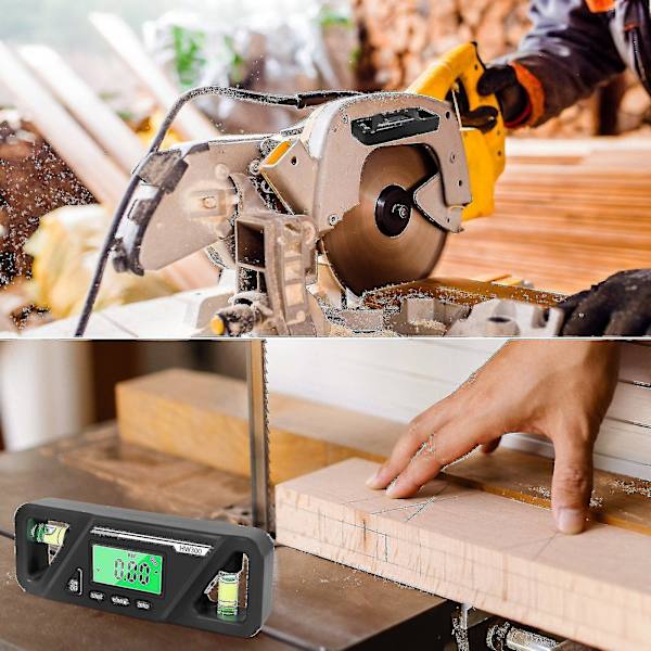 Digital Billet Torpedo Nivå Protractor Abs 90 Graders Nivå Protractor Finder Bakgrundsbelyst Vinkelmätare Med Lcd-display Lutningsmätare