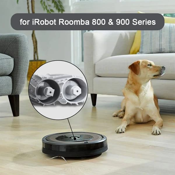 2 Gummisborste-set för iRobot 800 & 900-serien Robotdammsugare