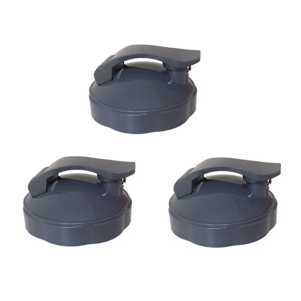 3-pak Flip Top To Go-lokk, passer til Nutribullet Blender Juicer