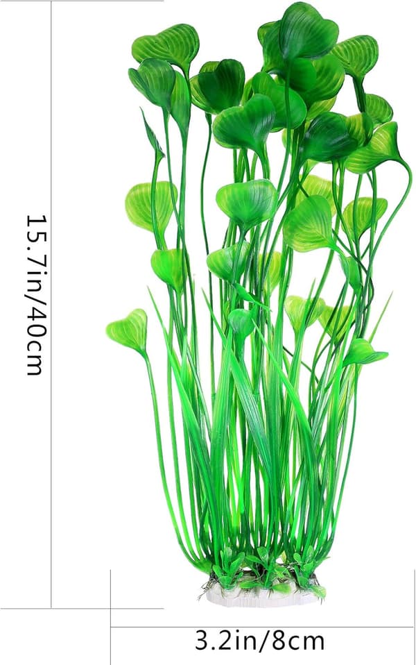 2 stycken akvariedekoration simulerade vattenväxter akvarium
