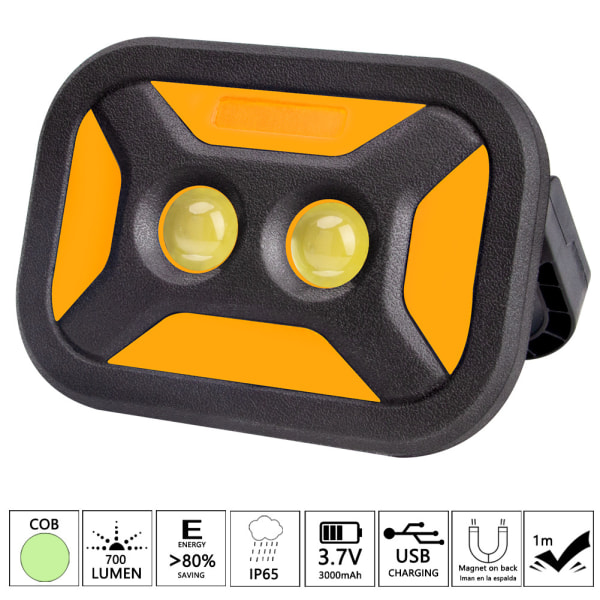 1 Stykke Utendørs Mobil Solcelle Bærbar Lampe COB Arbeidslys LED