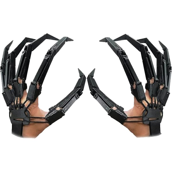 Halloween Ledade Fingerförlängningar, 3D-Prinsade Ledade Fingrar