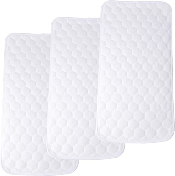 3 stk Bambusfiber Vanntette Skiftmatte Bærbare Matte -