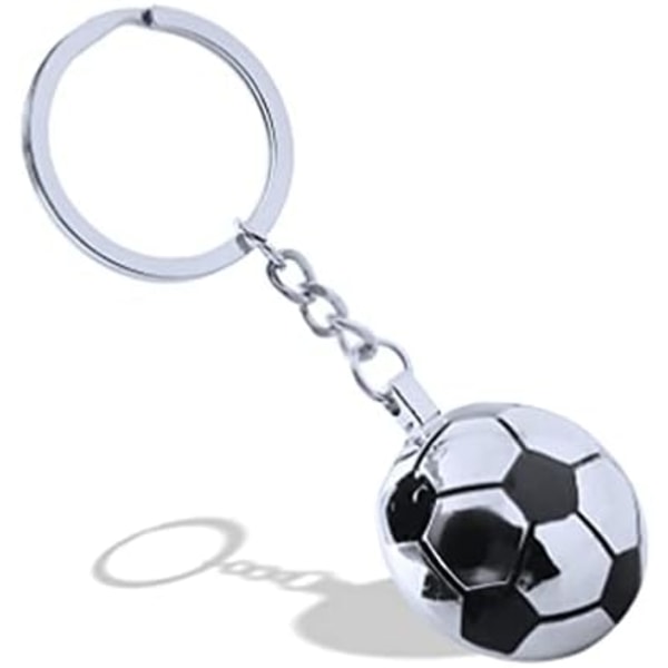 1 nøglering fodbold vedhæng nøglering metal nøglering nøglering,