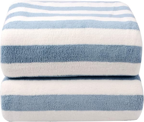 Mikrofiber Badehåndklæde, Stribet Badehåndklæde, Højabsorberende