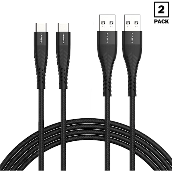 USB-C opladningskabel 3A, QC 3.0 hurtig opladning, høj holdbarhed