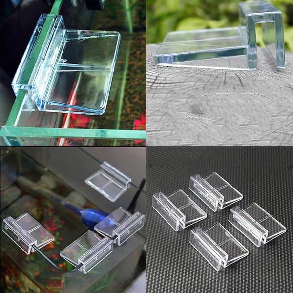 8 stycken transparenta akvarieluckor, transparenta fiskar