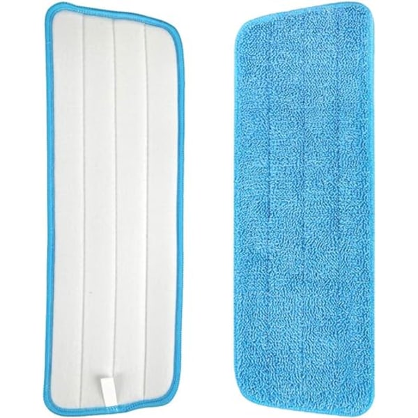 6-pack Blå Mikrofiber Mopphuvud för Vått och Torrt