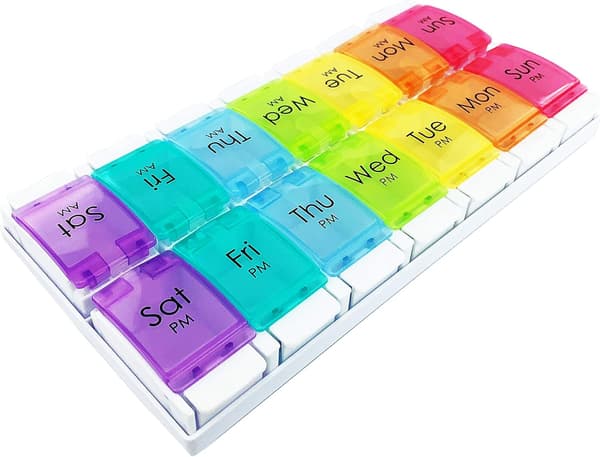 1-pack Veckovis Medicinlåda/Påminnelse för Mediciner