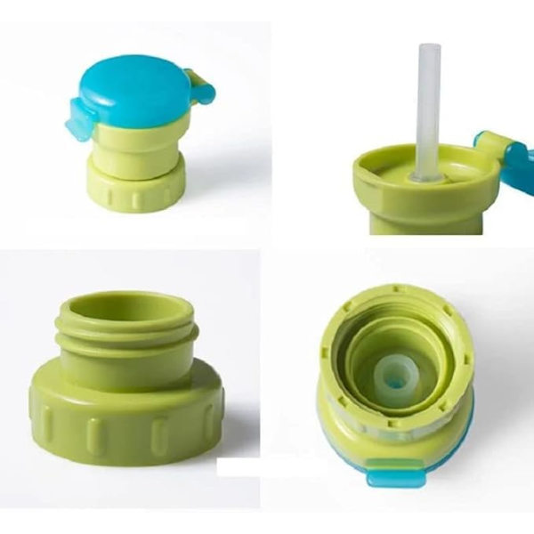 2 x Bærbare Anti-Kvelnings Straw Stoppers, Sølsikker Tube