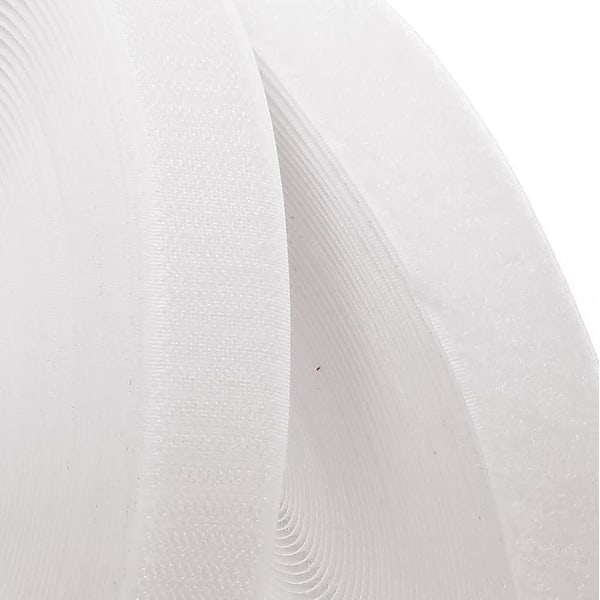 Naarmuuntumaton ompeluteippi 25m x 20mm, liimaamaton tarranauha, tarranauha ompeluun, kangassuljinteippi, 25m tarra ja 25m lenkki